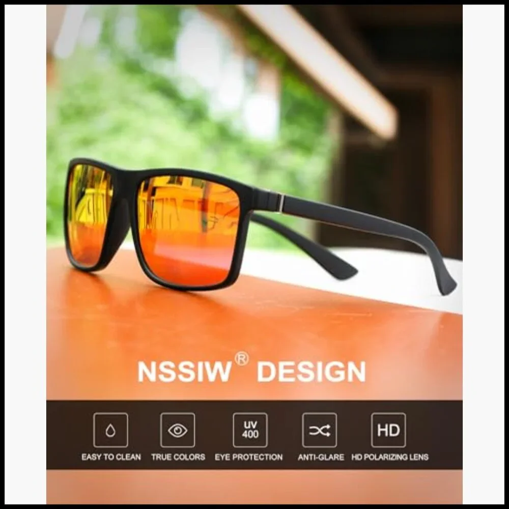 Polarized Sunglasses with UV400 Protection for Driving Fishing Golf 3 Packs